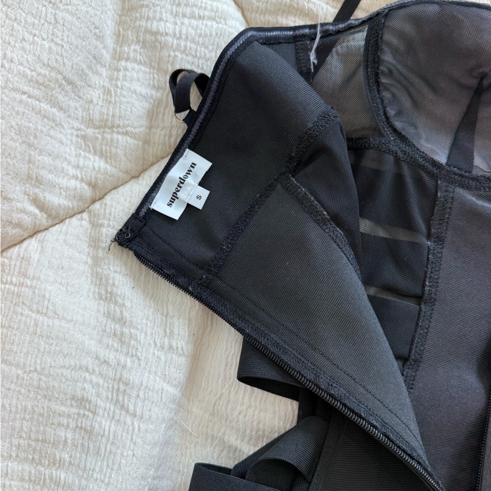 Domino Mini Dress in Black superdown - Picture 7 of 9